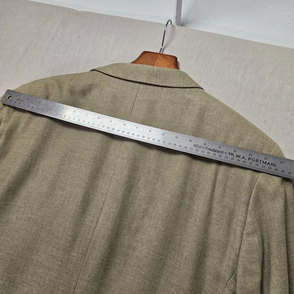 Brooks Brothers 346 Men's 50L Blazer Tan Wool Silk Blend Sport Coat Vtg Luxury‎
